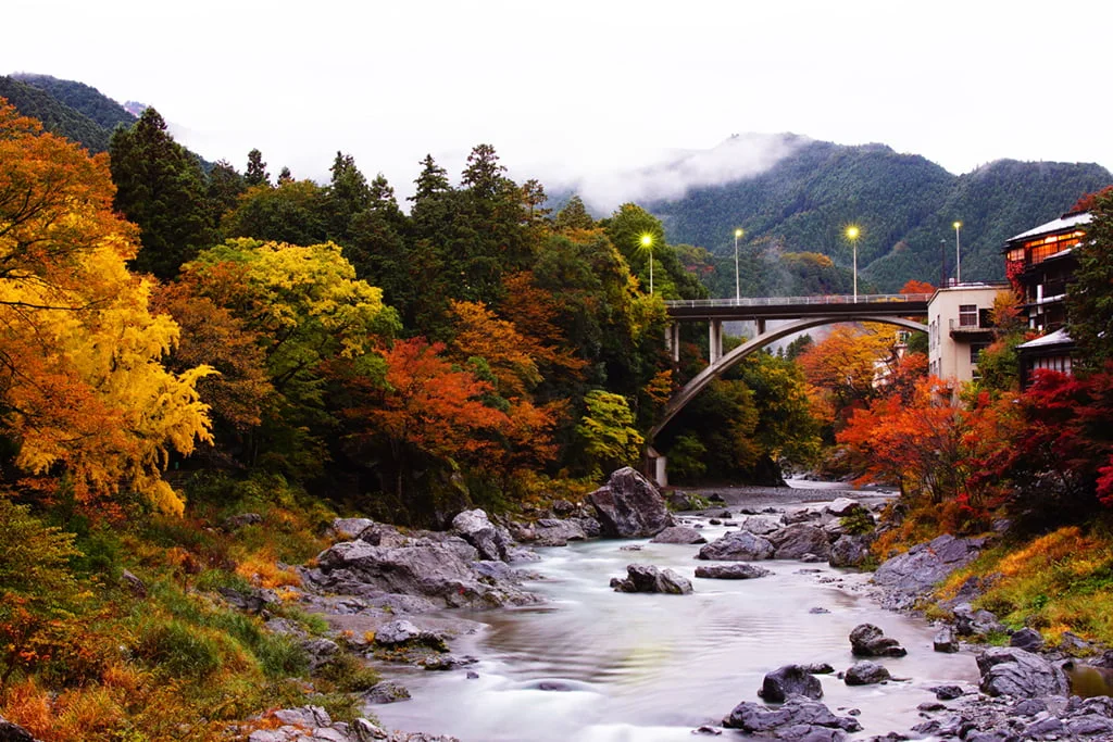 御岳渓谷の紅葉