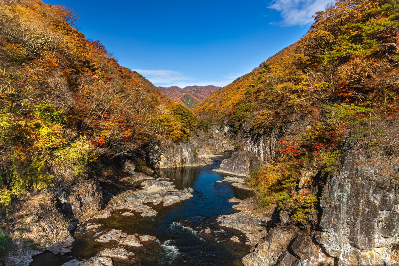 龍王峡の紅葉