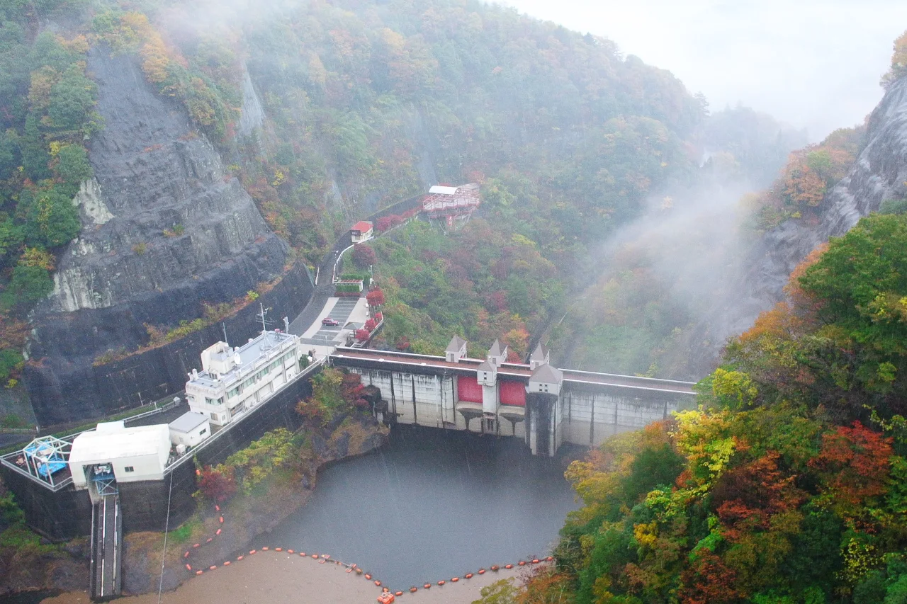 竜神峡・竜神大吊橋の紅葉