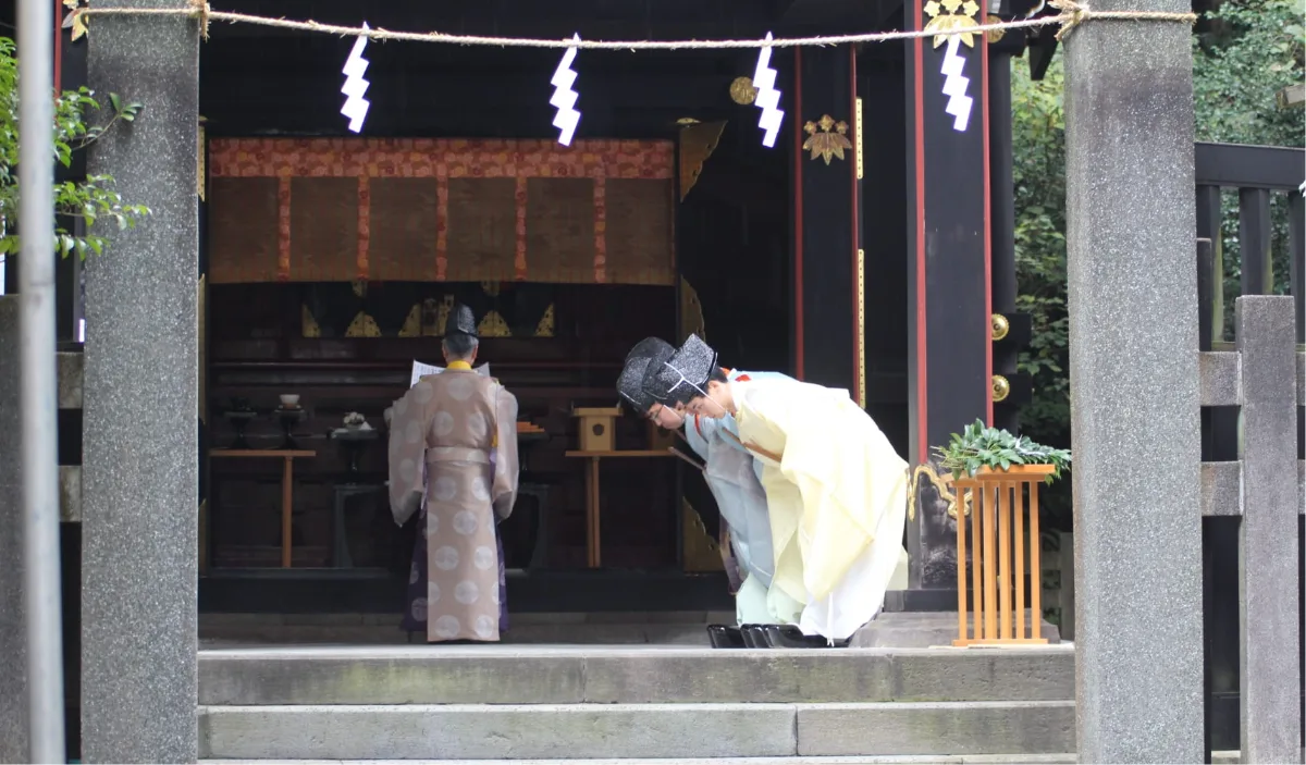 文墨祭（鶴岡八幡宮境內白旗神社）