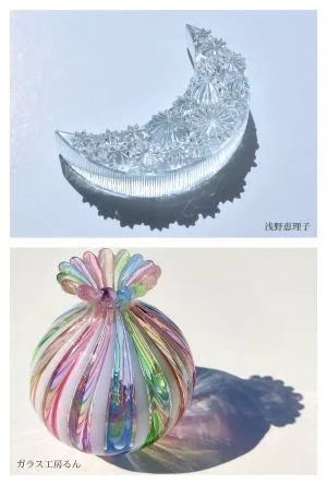 Glass Works by Three Artists: Ayaka Okinaka, Saika Hayashi, and Jun Matsumura